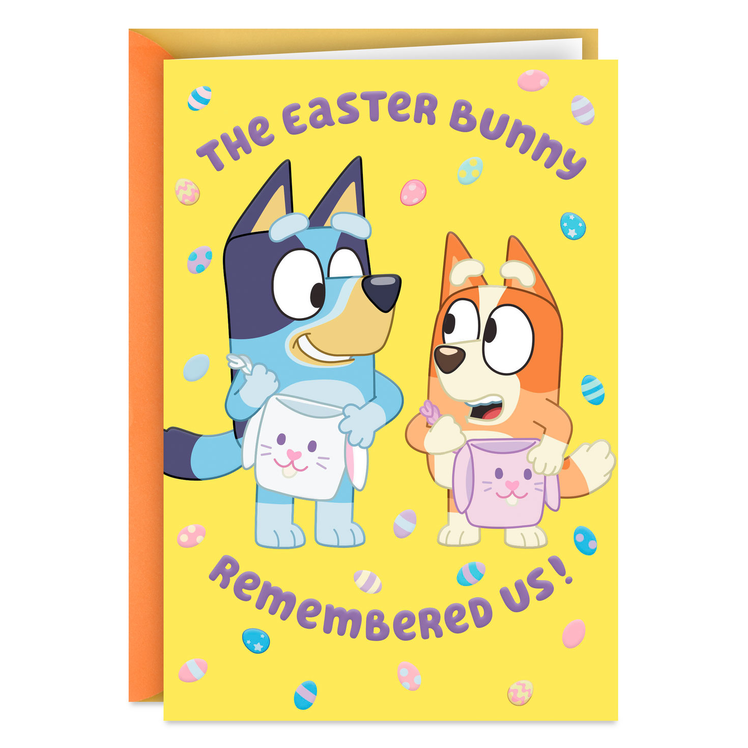Bluey and Bingo Hooray! Easter Card for Kids