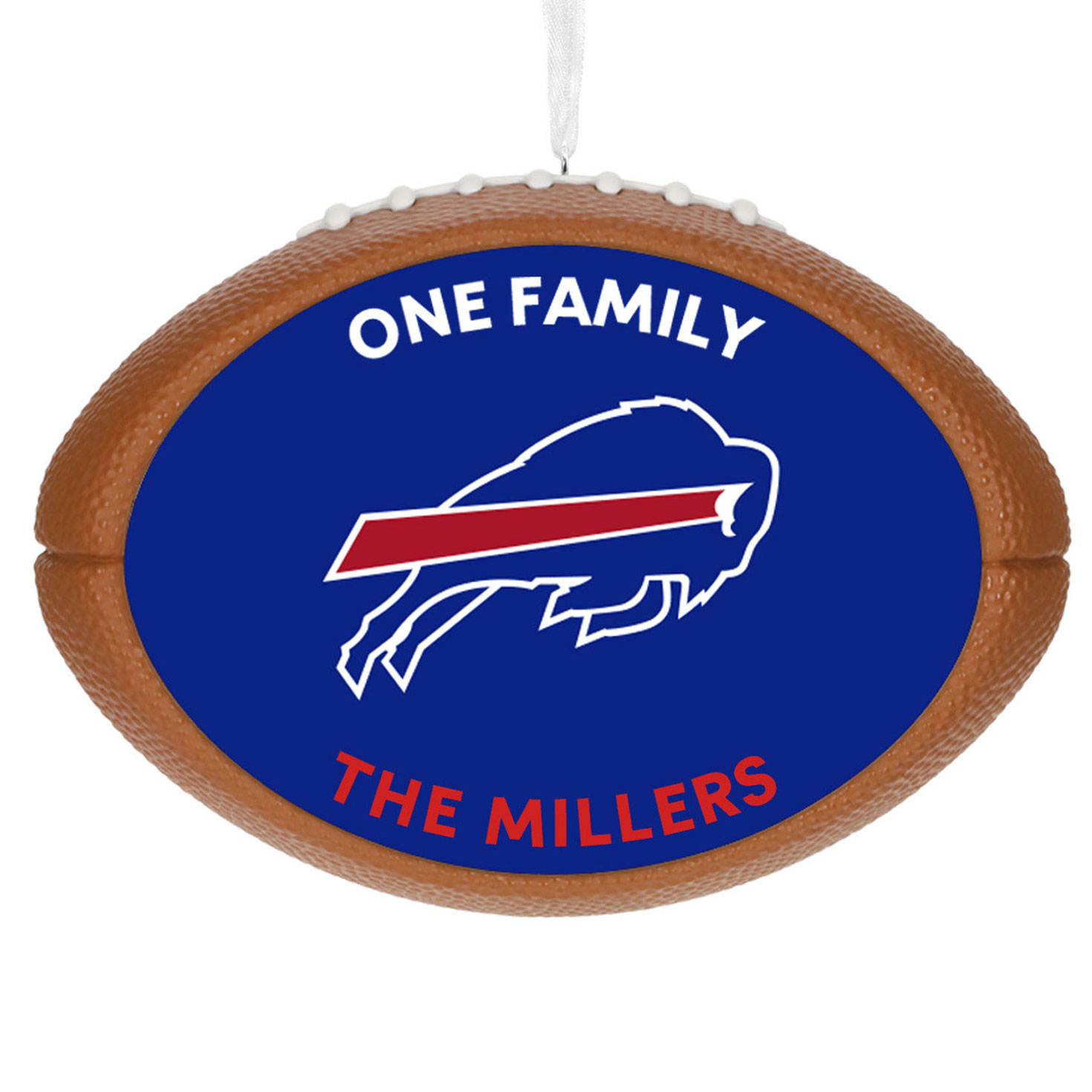 NFL Buffalo Bills Football Personalized Ornament, Custom Text