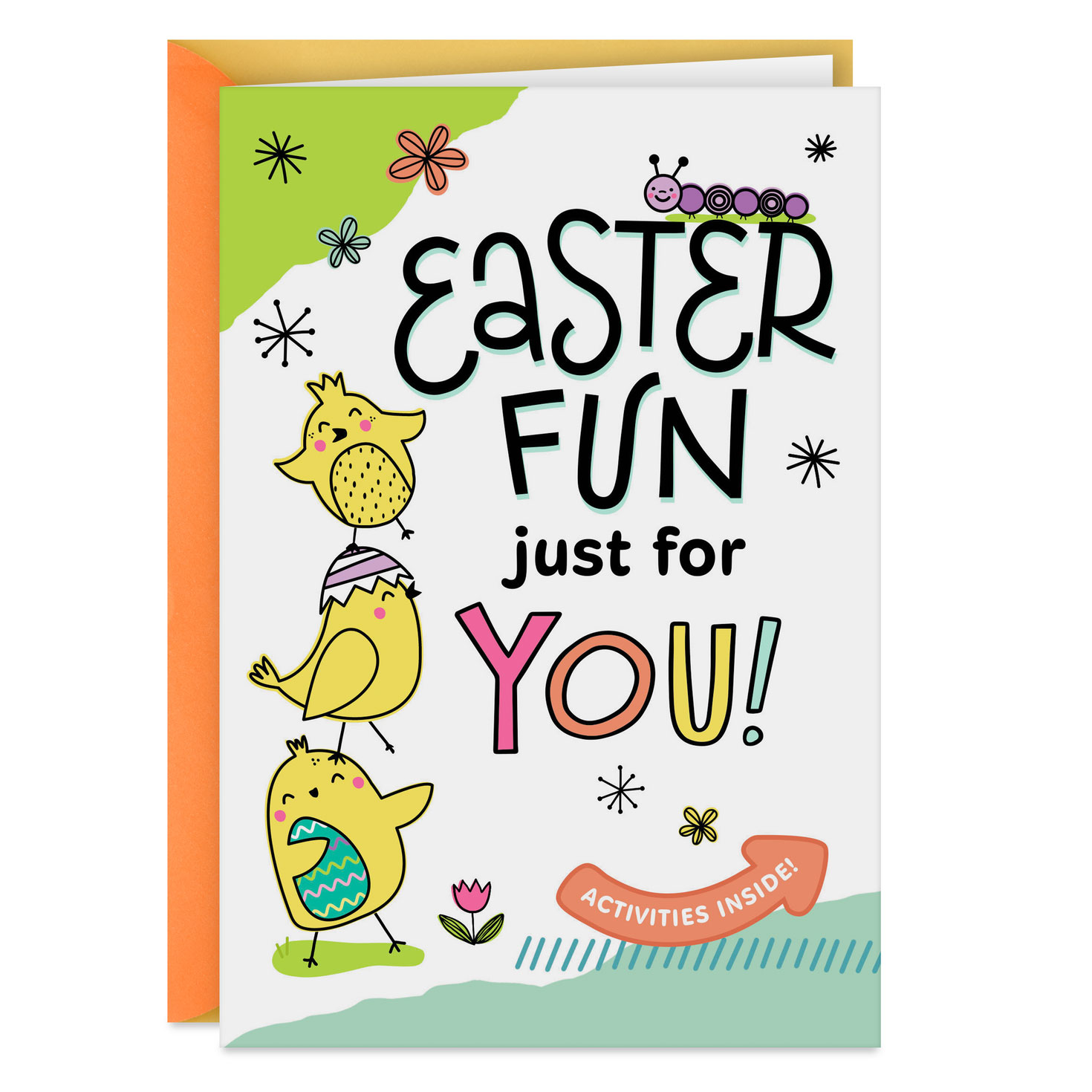 “Hoppy” Fun for You Easter Card With Activities for Kids