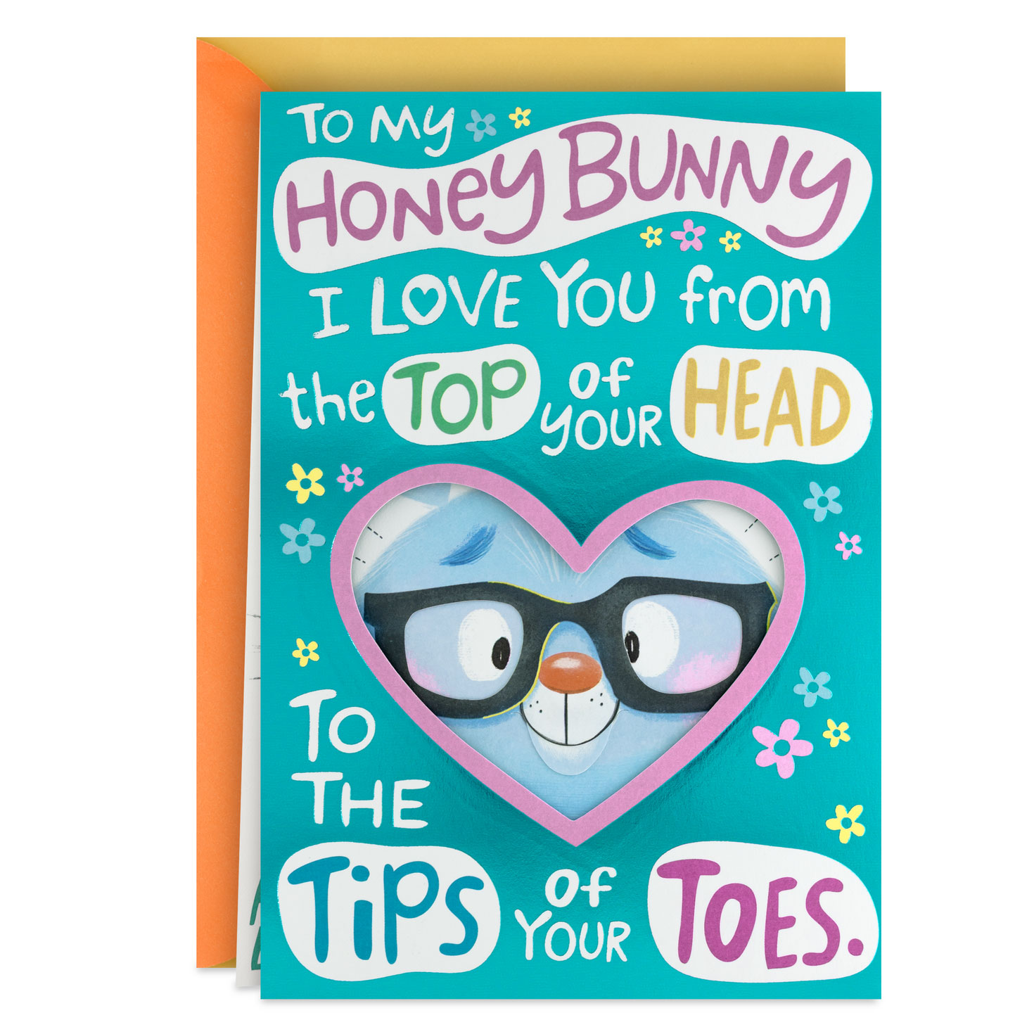 Top to Bottom and In-between Funny Romantic Easter Card