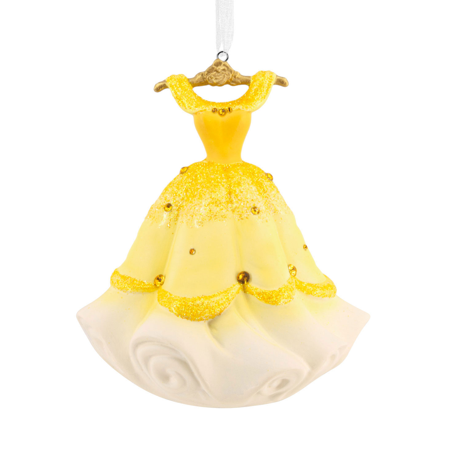 Disney Princess Belle’s Gown Ceramic Hallmark Ornament