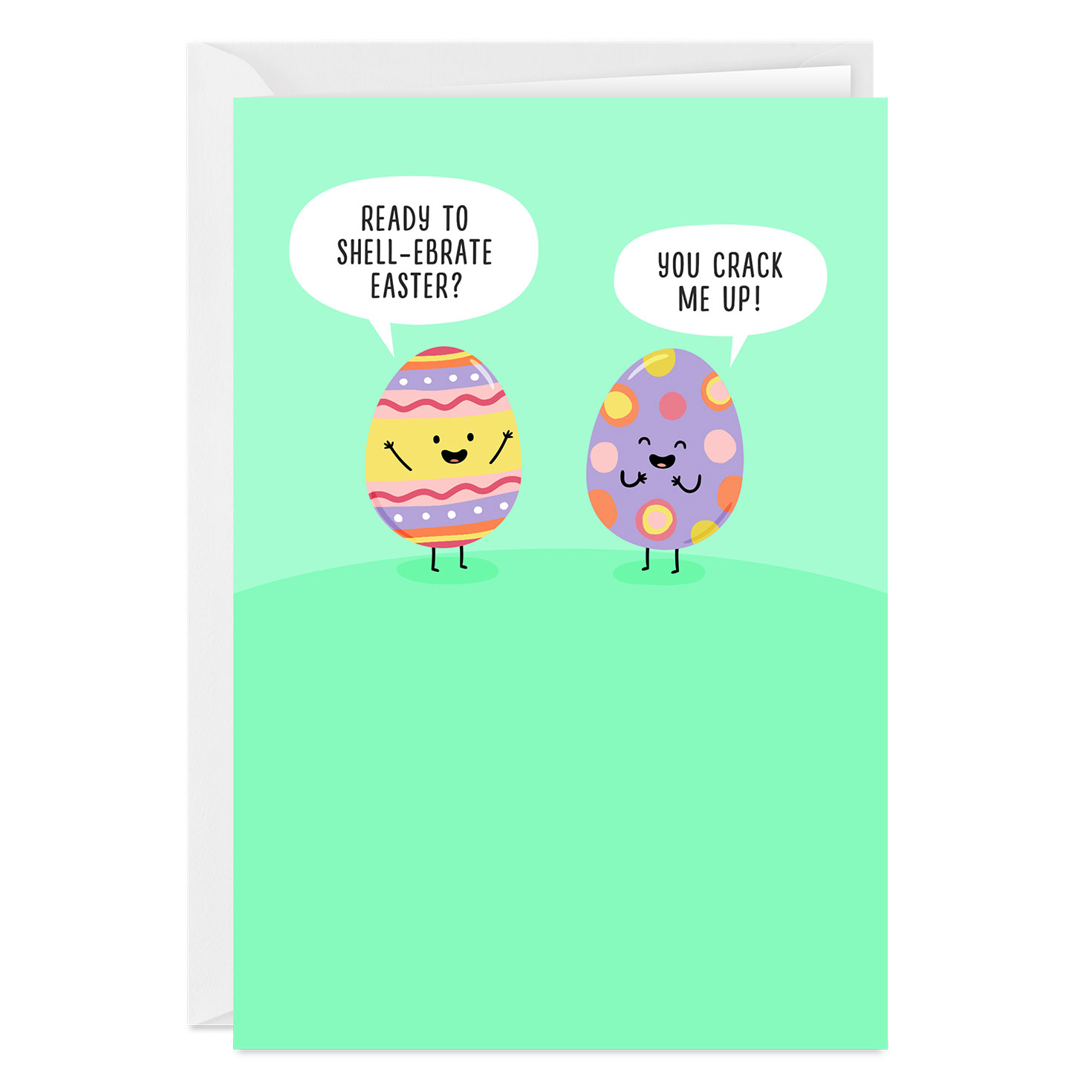 Joking Eggs Funny Custom Easter Card