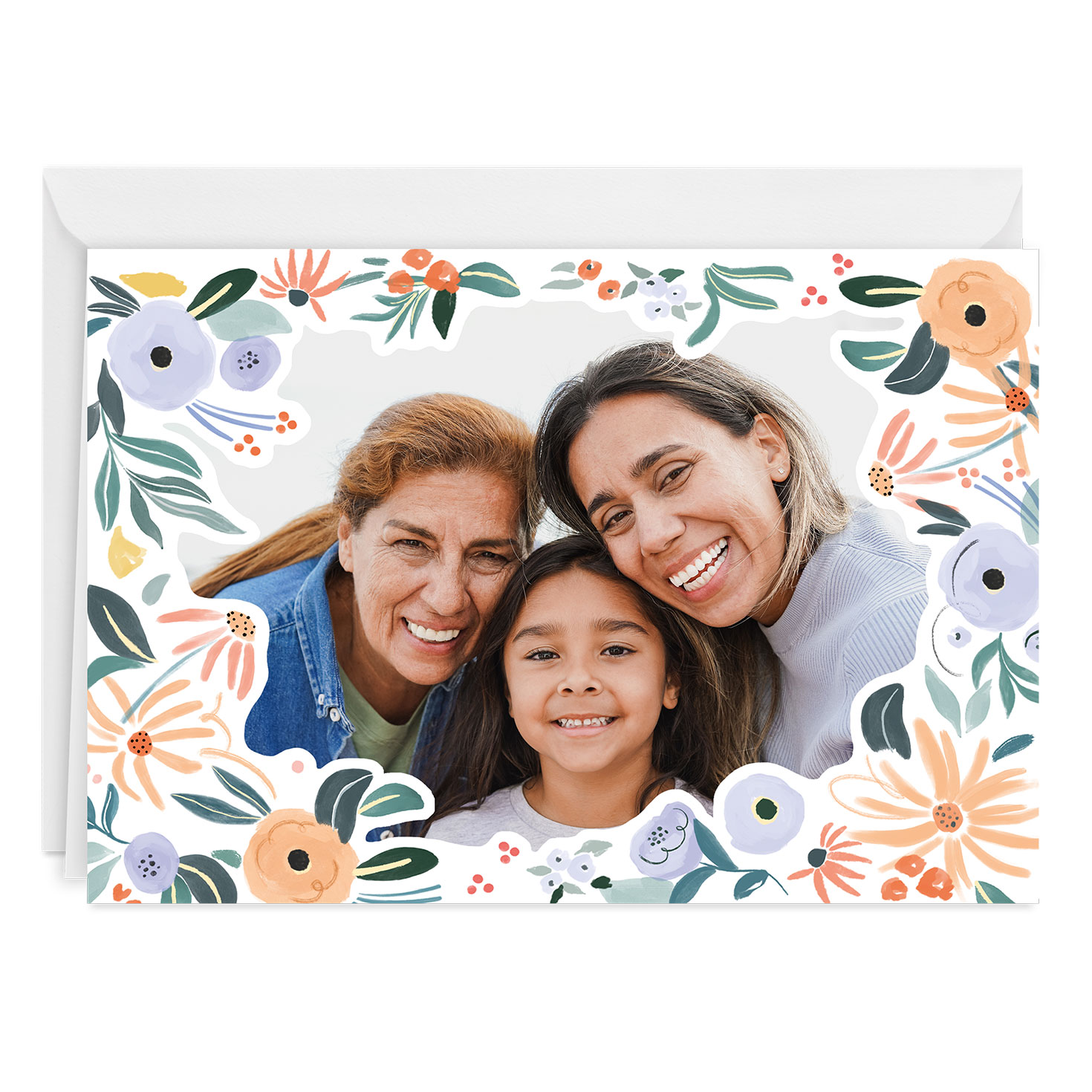 Modern Blooms Frame Custom Mother’s Day Card