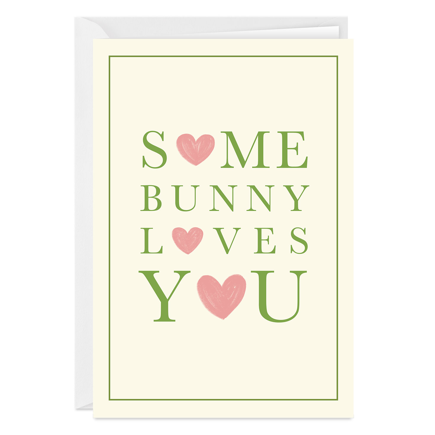 Some Bunny Loves You Custom Easter Card