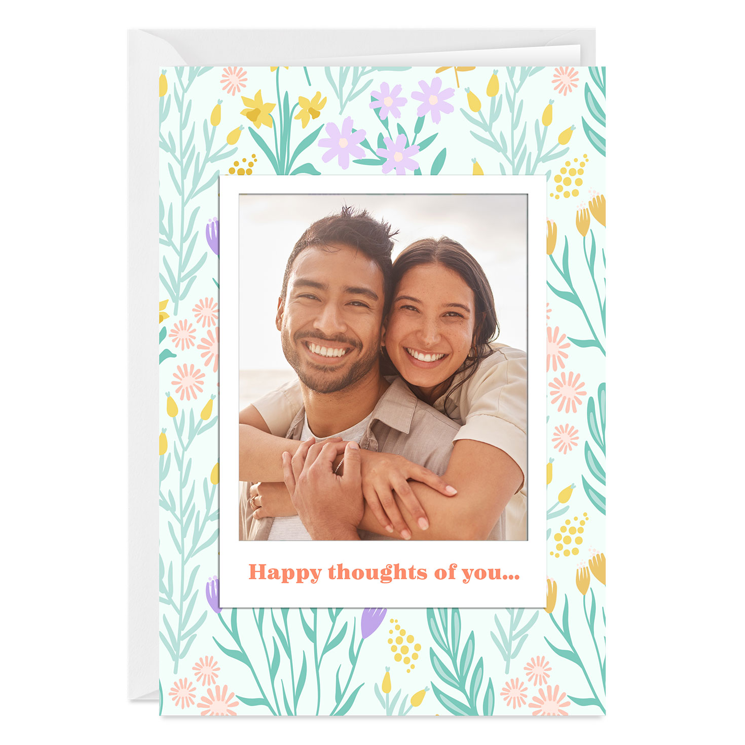 Happy Thoughts Bloom Custom Card