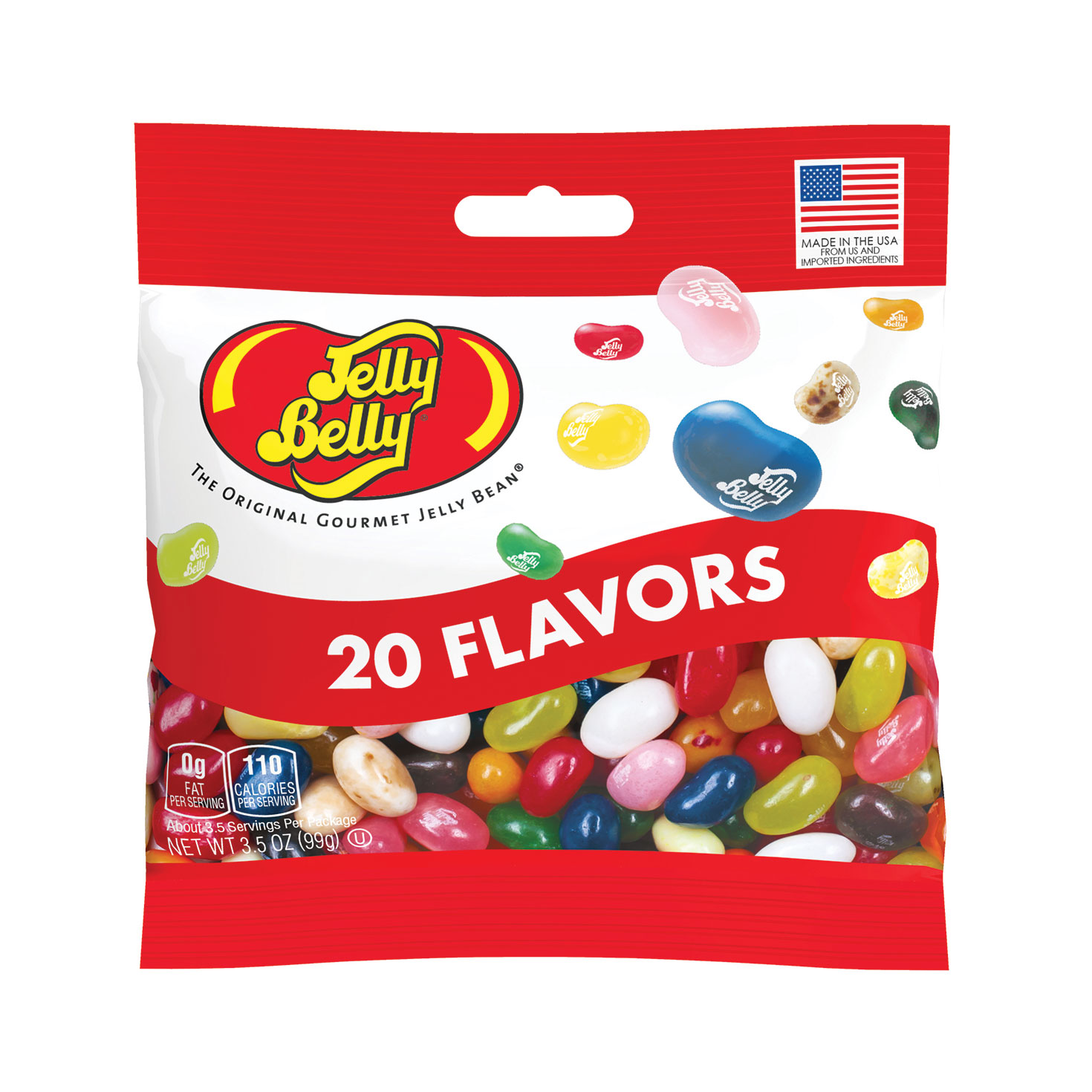 Jelly Belly 20 Flavors Mix Bag, 3.5 oz.