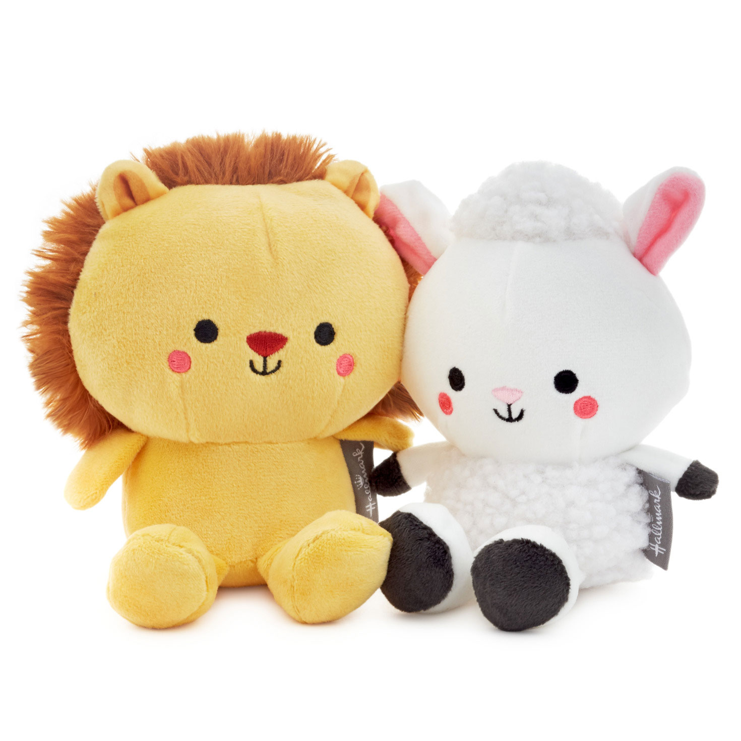 Better Together Lion and Lamb Magnetic Plush Pair, 5.25″