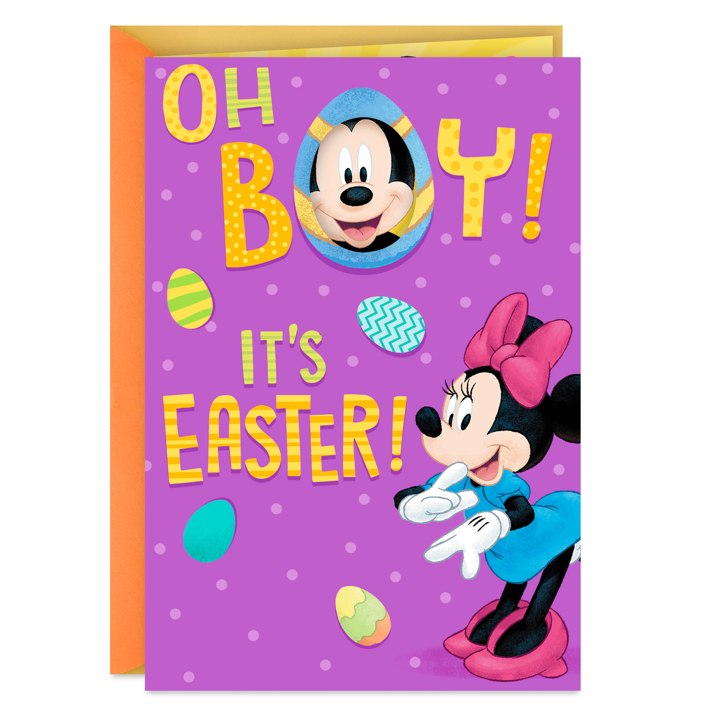 Disney Mickey and Minnie A Smile-a-Minute Happy Day Easter Card