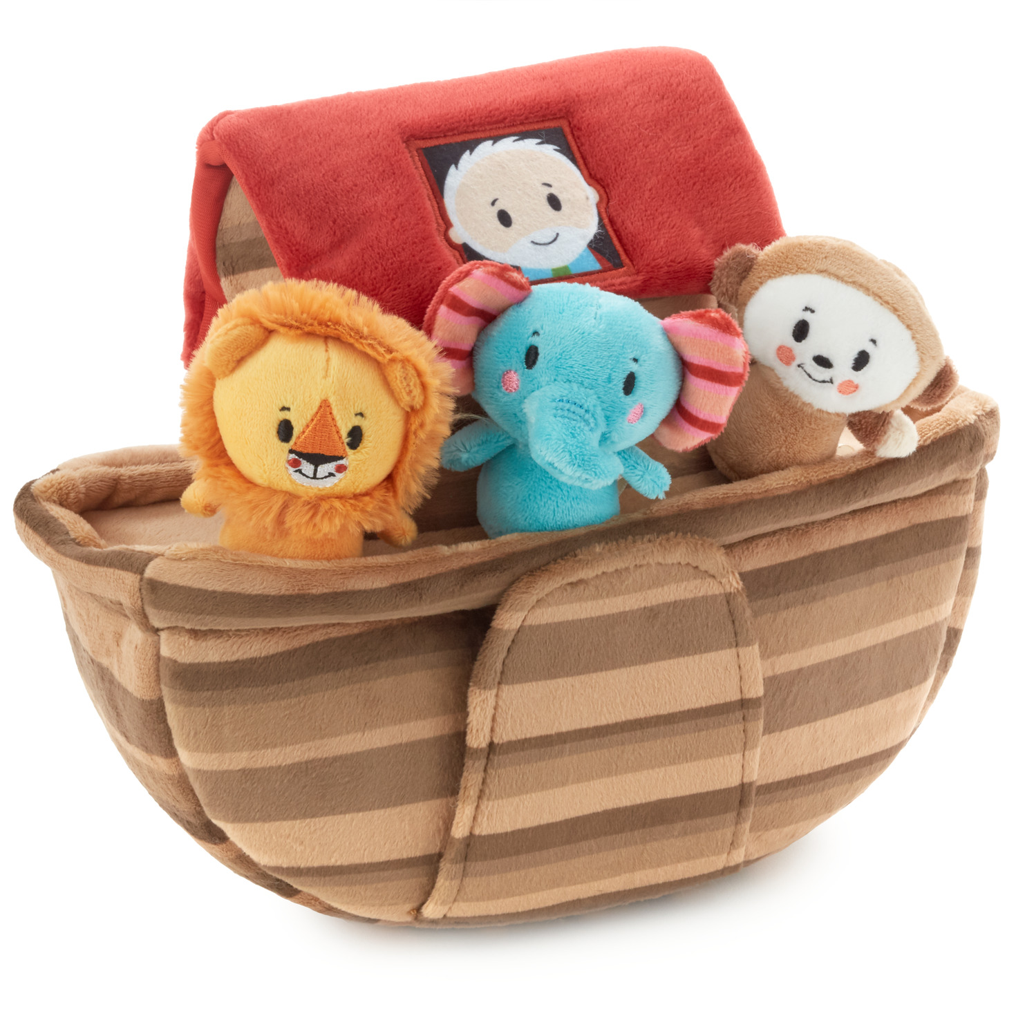 Noah’s Ark and Animals Plush Playset, 7 Pieces