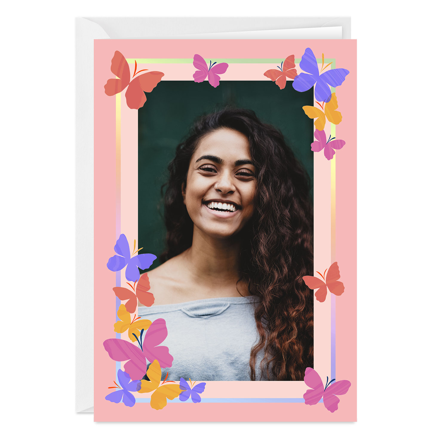 Boho Butterflies Custom Card