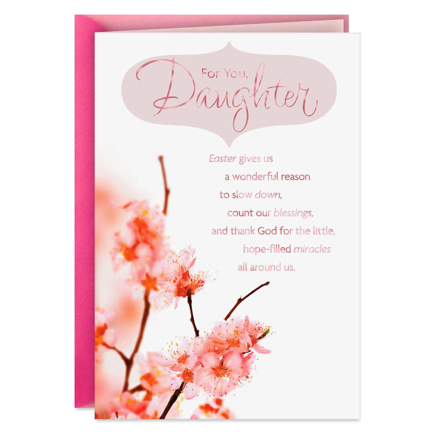 You’re a Blessing Religious Easter Card for Daughter