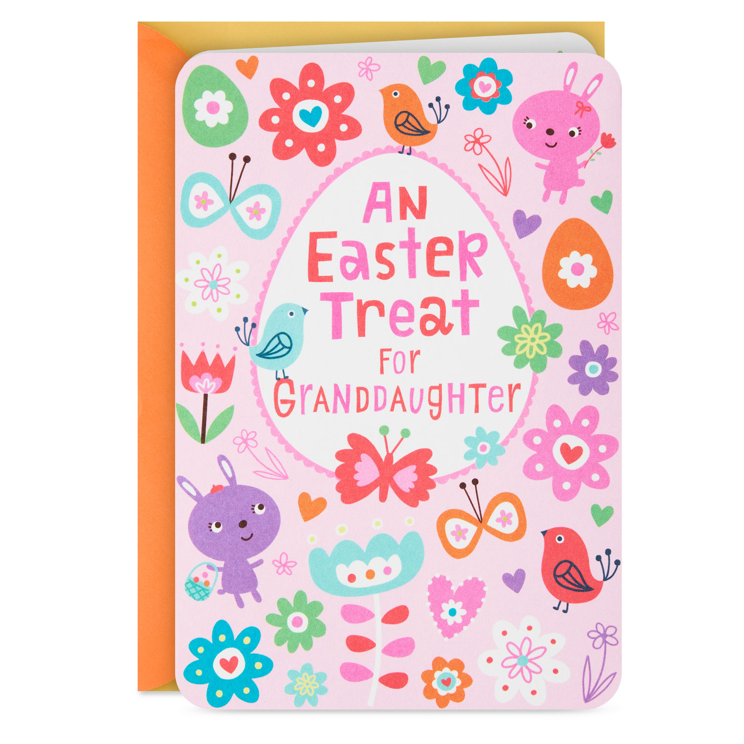 You Brighten the World Easter Card With Stickers for Granddaughter
