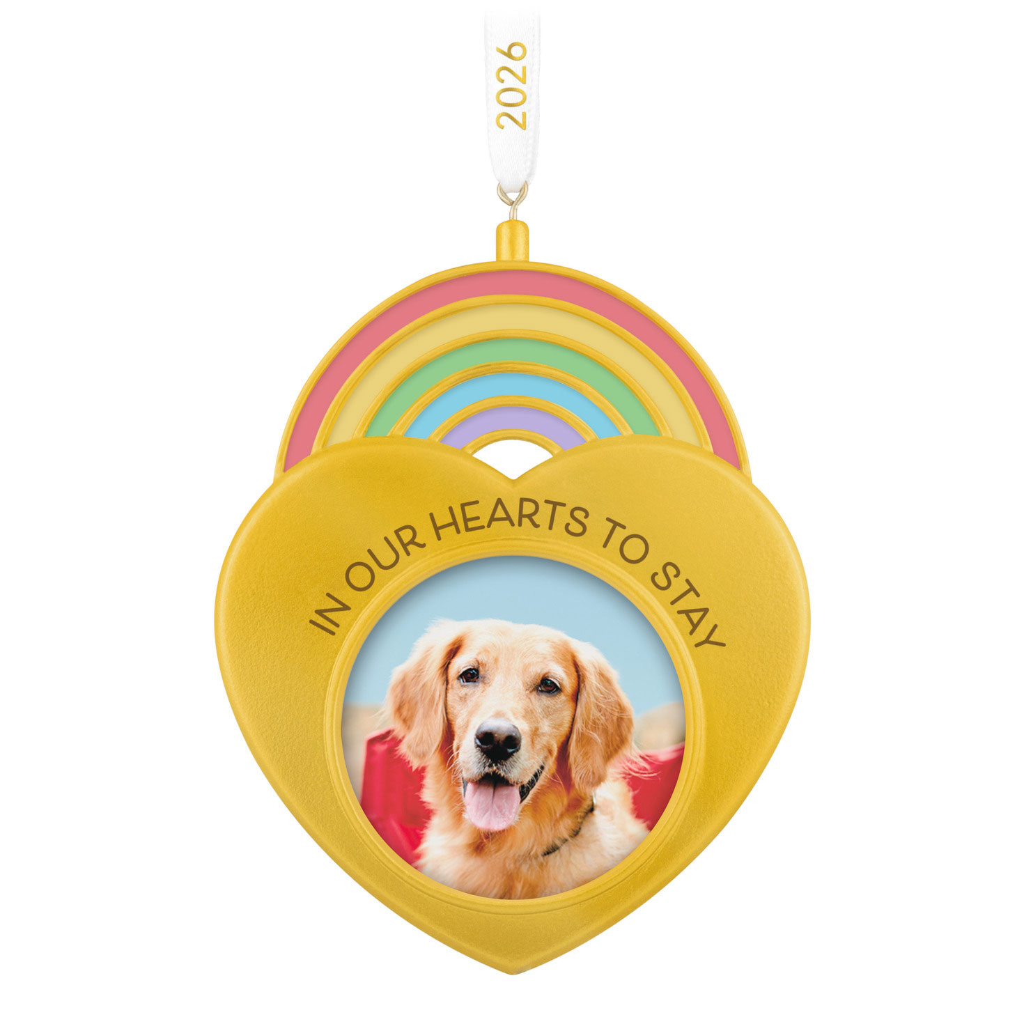 In Our Hearts to Stay 2026 Photo Frame Ornament