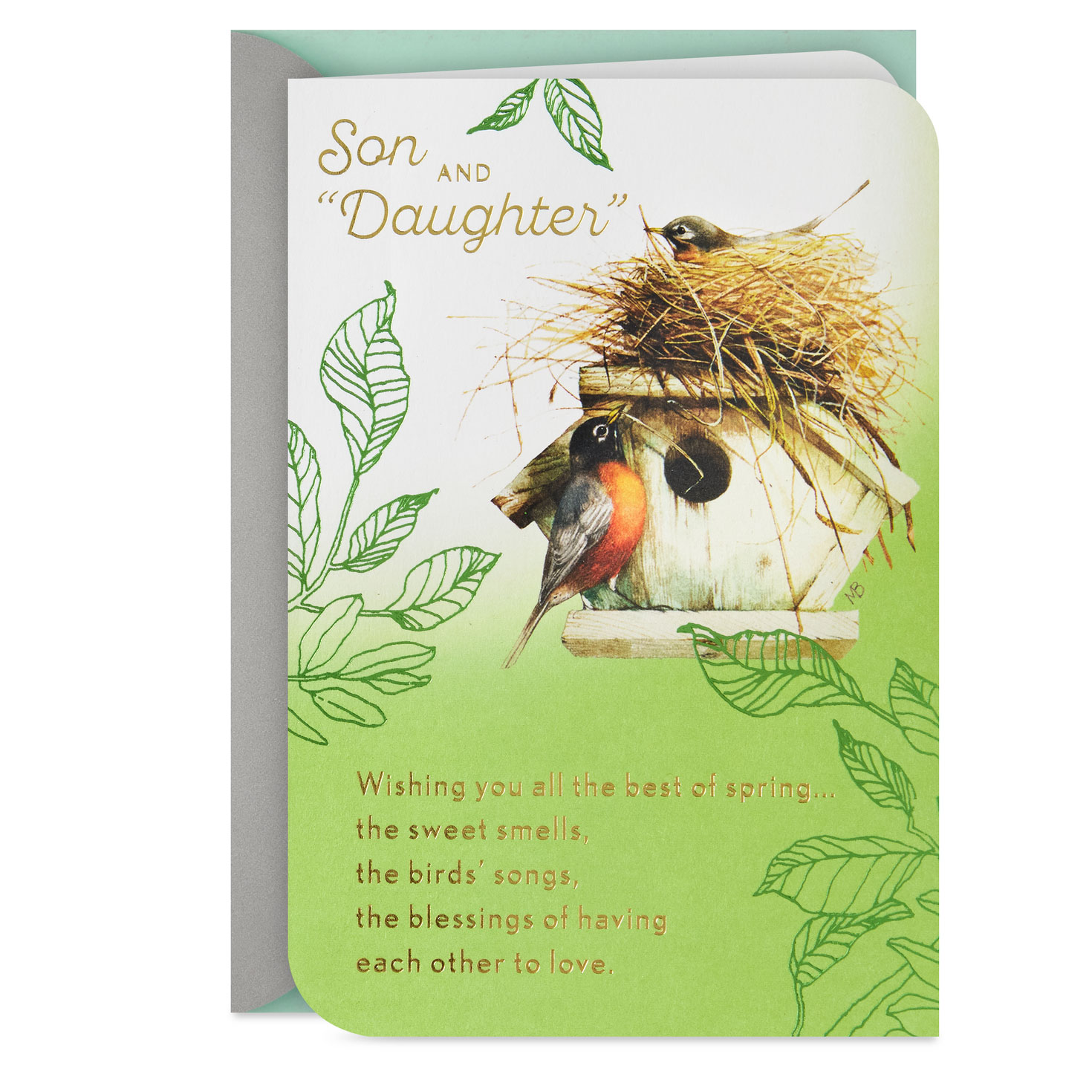 Marjolein Bastin Love, Hope and Joy Easter Card for Son and Daughter-in-Law