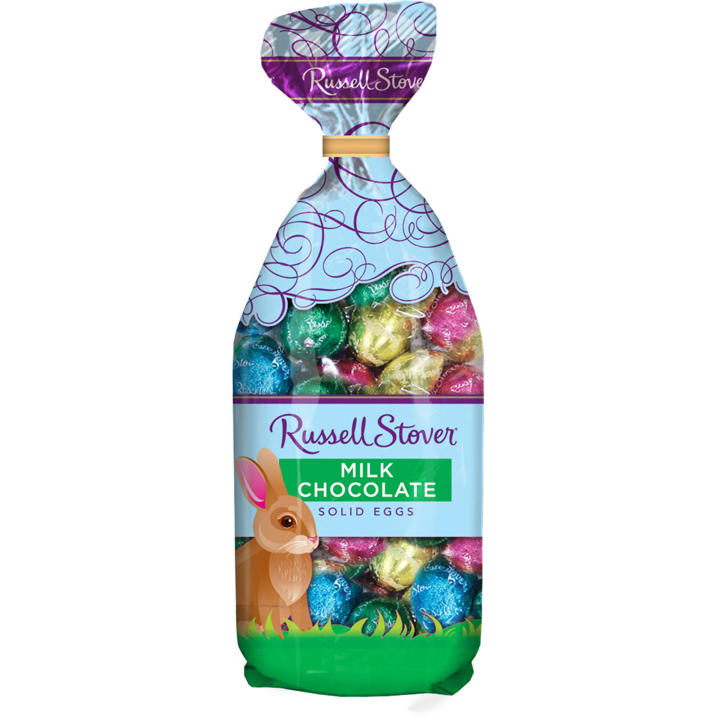 Russell Stover Milk Chocolate Solid Eggs Bag, 9 oz.