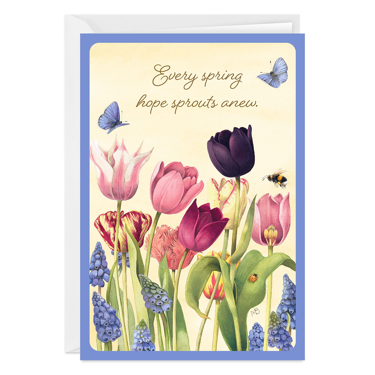 Marjolein Bastin Spring Sprouts Anew Custom Easter Card