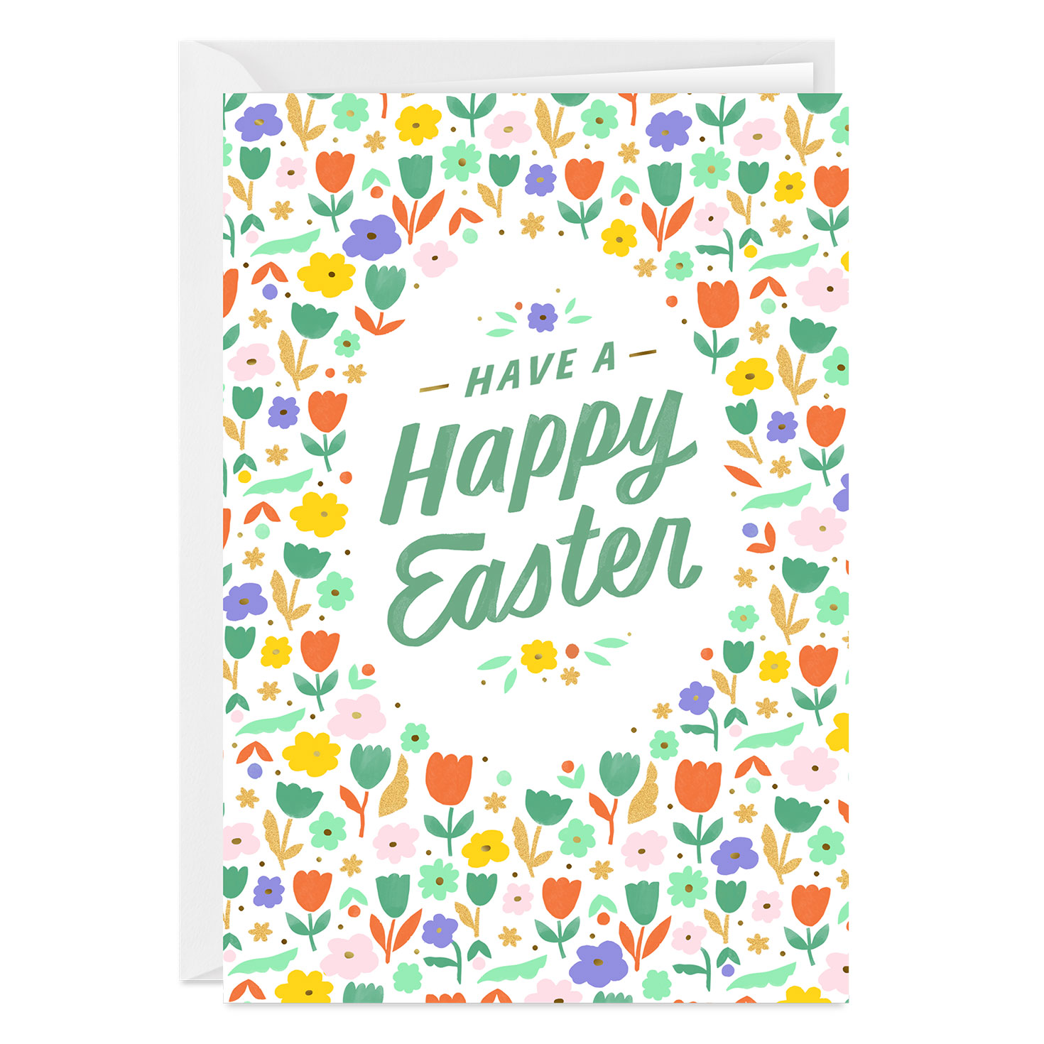 Sweet Tulips Custom Easter Card