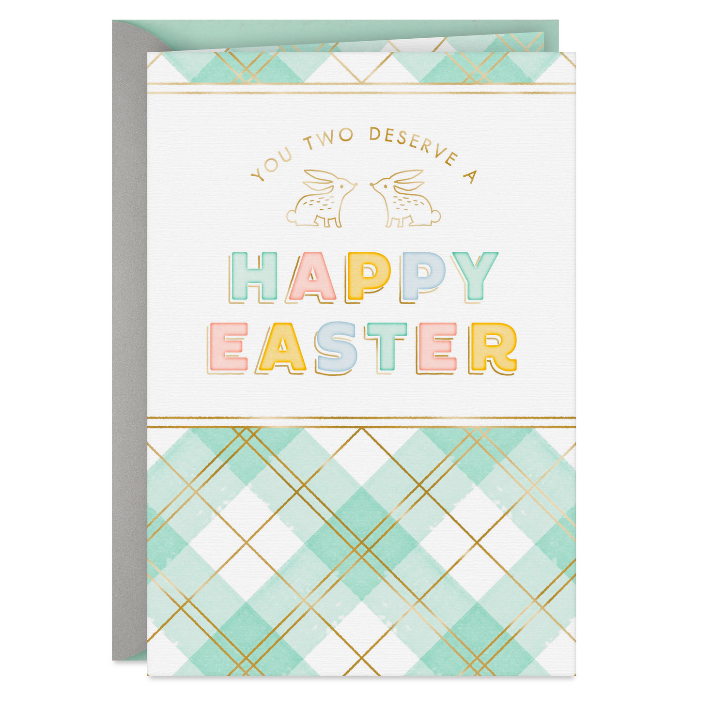 Extra Bright Spring and Extra Light Hearts Easter Card for Couple
