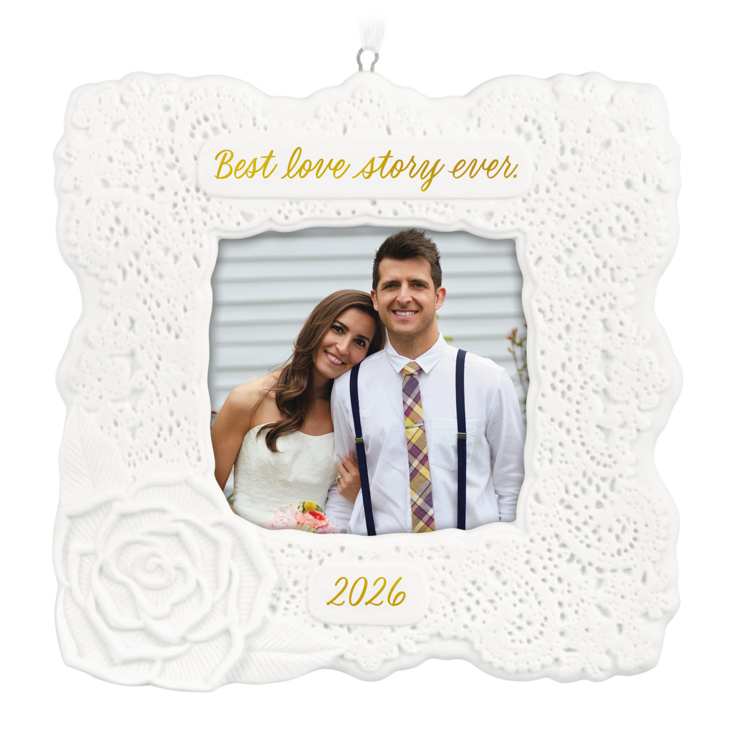 Best Love Story Ever 2026 Photo Frame Porcelain Ornament