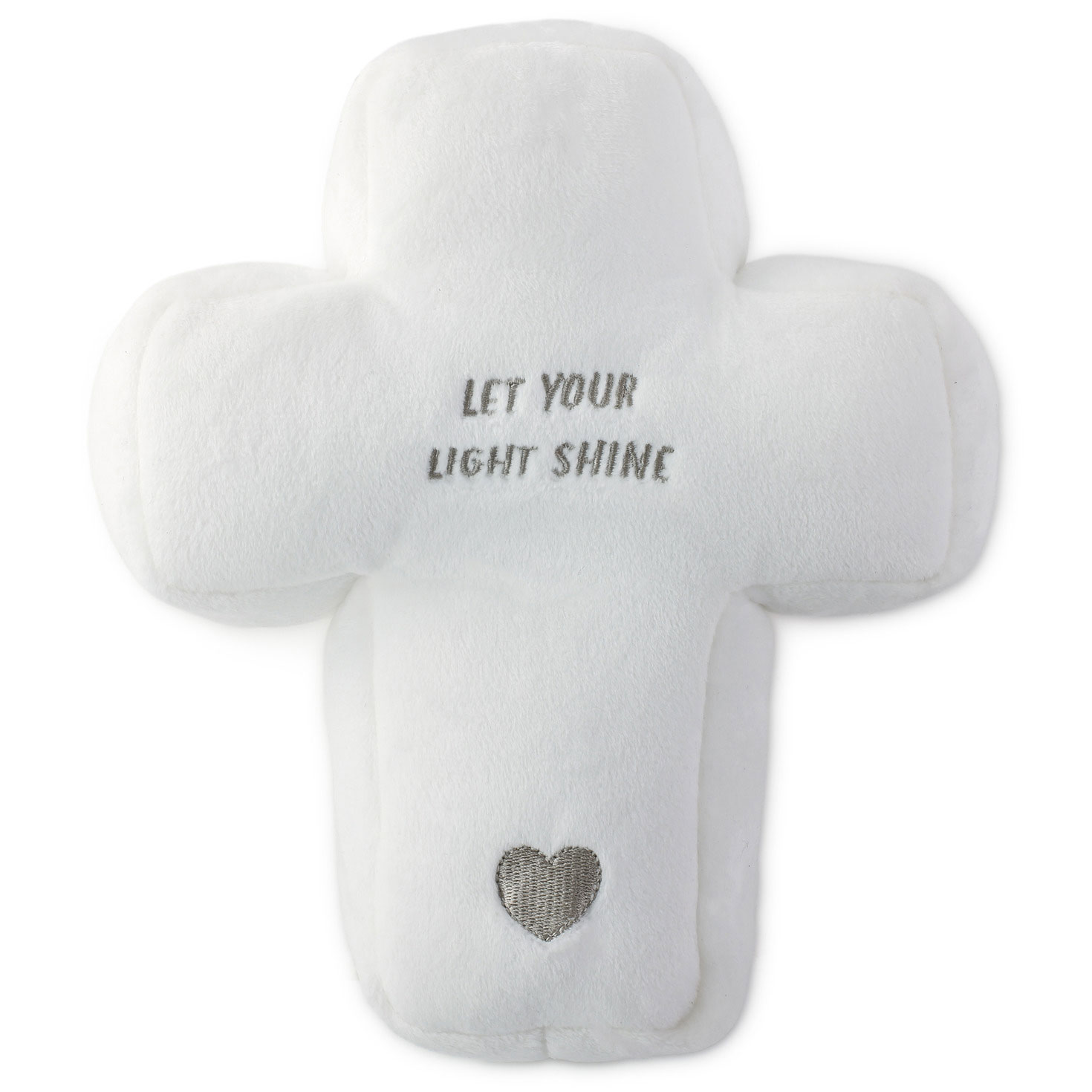 Let Your Light Shine Plush Cross Toy With Music, 8″
