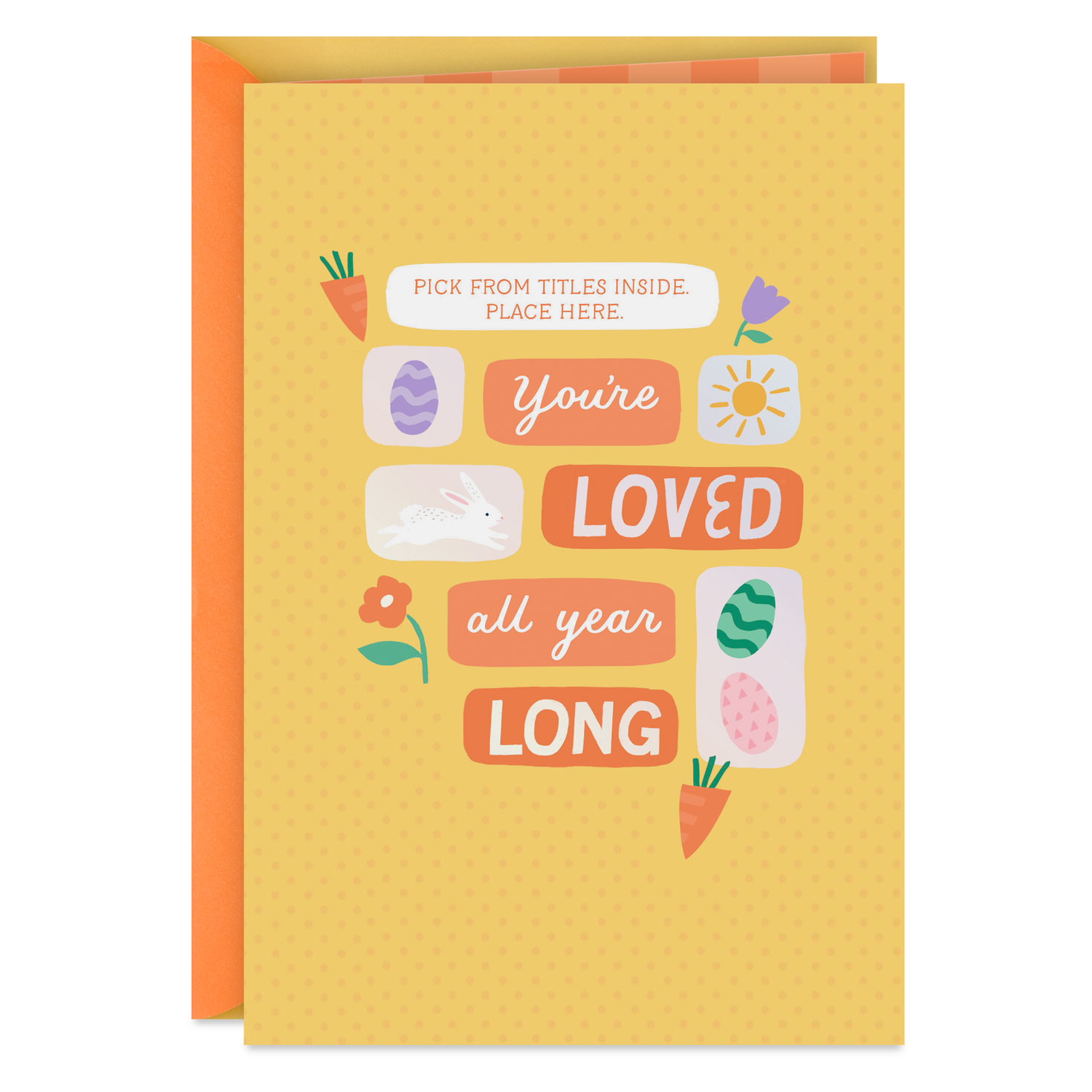 Loved All Year Customizable Easter Card for Grandpa With Title Stickers
