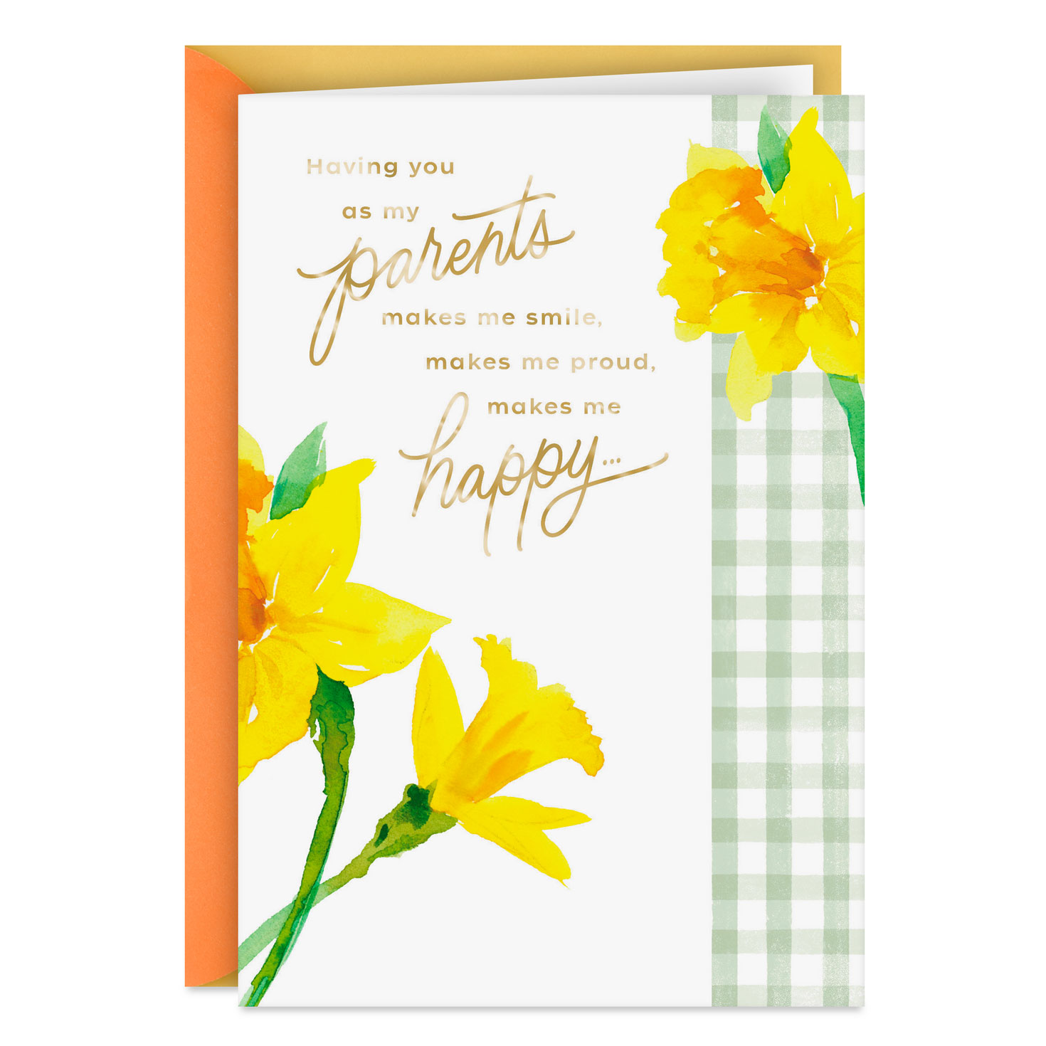 Proud, Happy and Thankful Easter Card for Parents